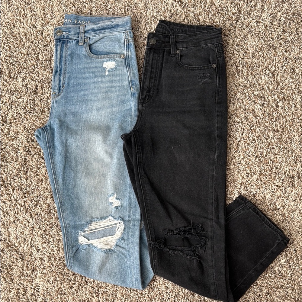 2 PACK! American Eagle Women's Mom Jeans